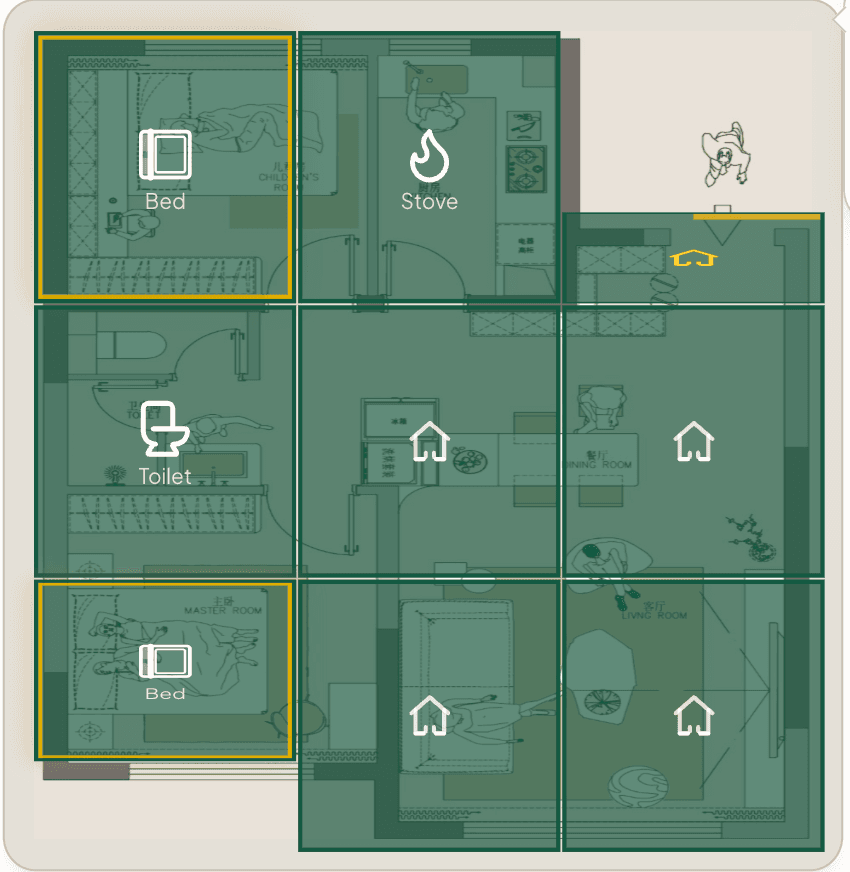 Align north and room details