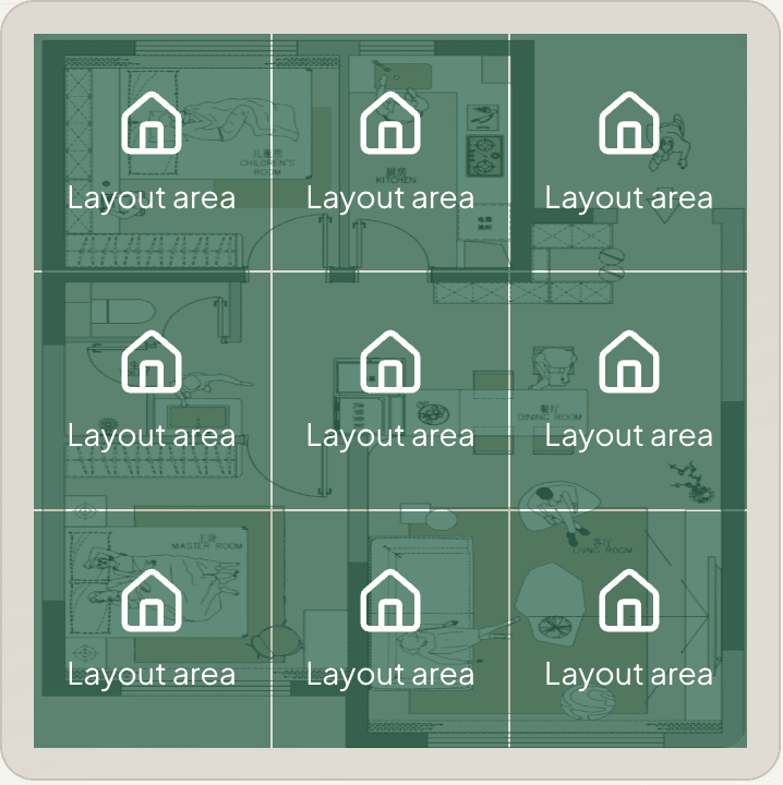 Mark layout outline